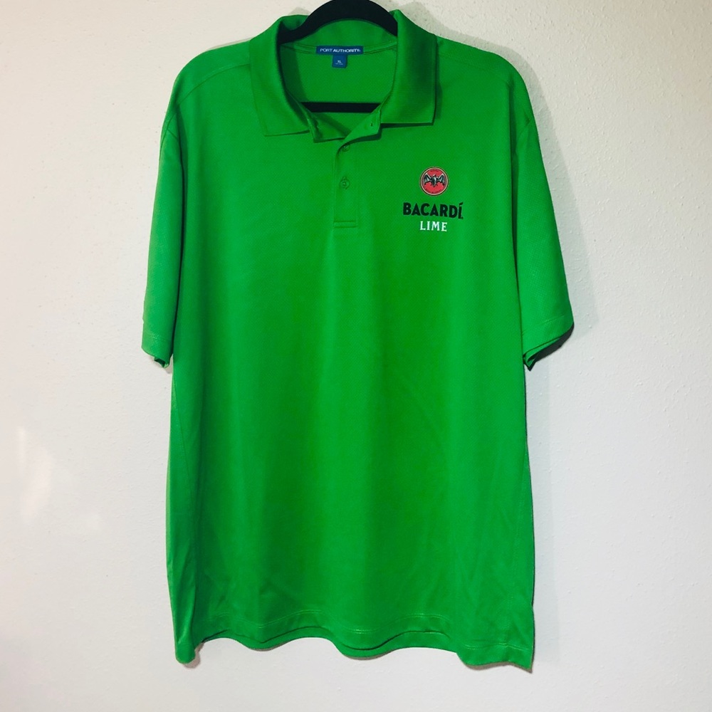 Port Authority Green Bacardi Lime Golf Polo